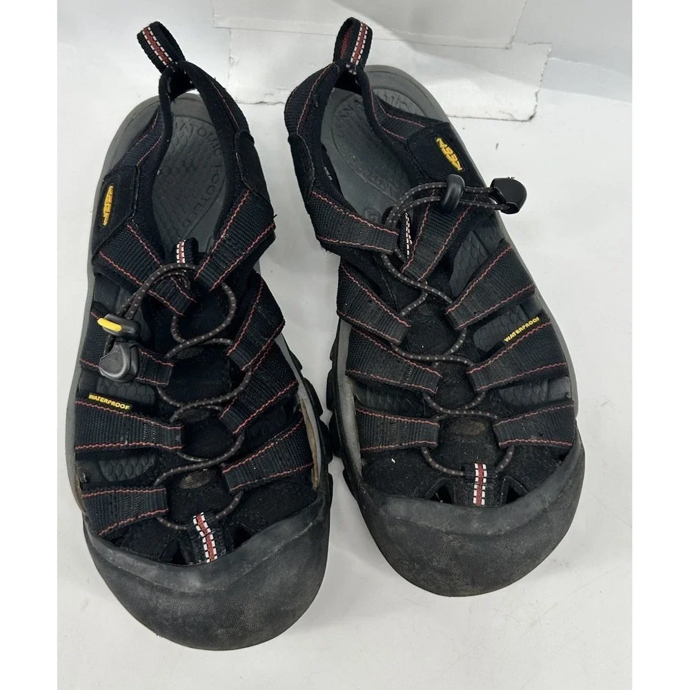 Keen Newport H2 Hiking Sandals Slip On Rubber Toe Black Men's Size 9